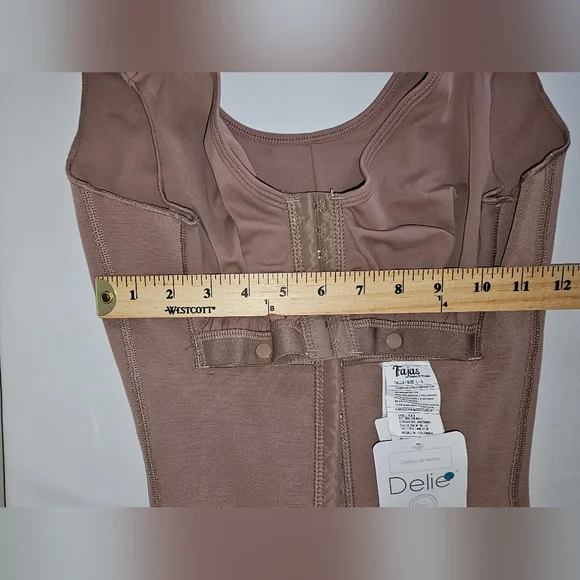 Brown Shapewear Bodysuit Size L Brand DELIE